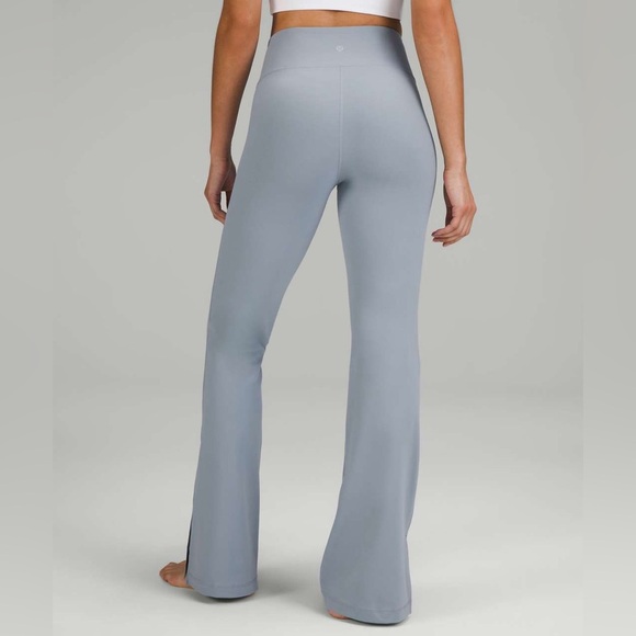 NWT Lululemon Super High Rise Split Hem Groove Pants - Chambray - Size 6 - Picture 2 of 8